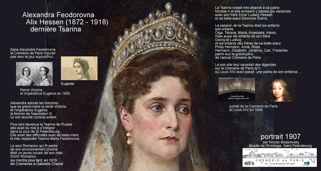 La Tsarine en tenue officielle, portrait par Nicolai Bodarevsky