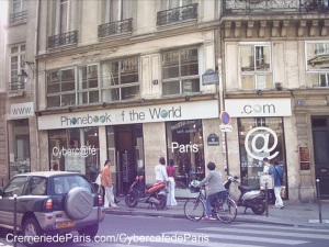 Premier Cybercafé de Paris où fut créé le PhoneBookoftheWorld.com