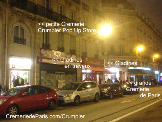 Crumpler Pop Up Store, Gladines under construction, Gladines et grande Cremerie de Paris