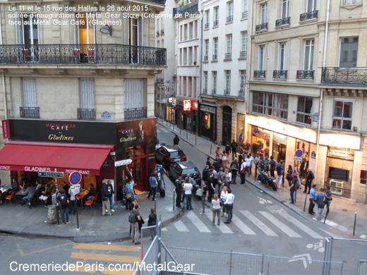 vue sur le pop up store Cremerie de Paris et le Pop Up Cafe Gladines