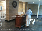 Preparing the Nike Barber Shop