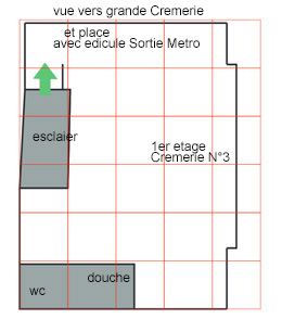 Cremerie de Paris N6 - plan premier etage