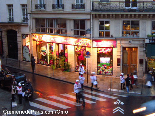 Cremerie de Paris and the Omo washing powder store