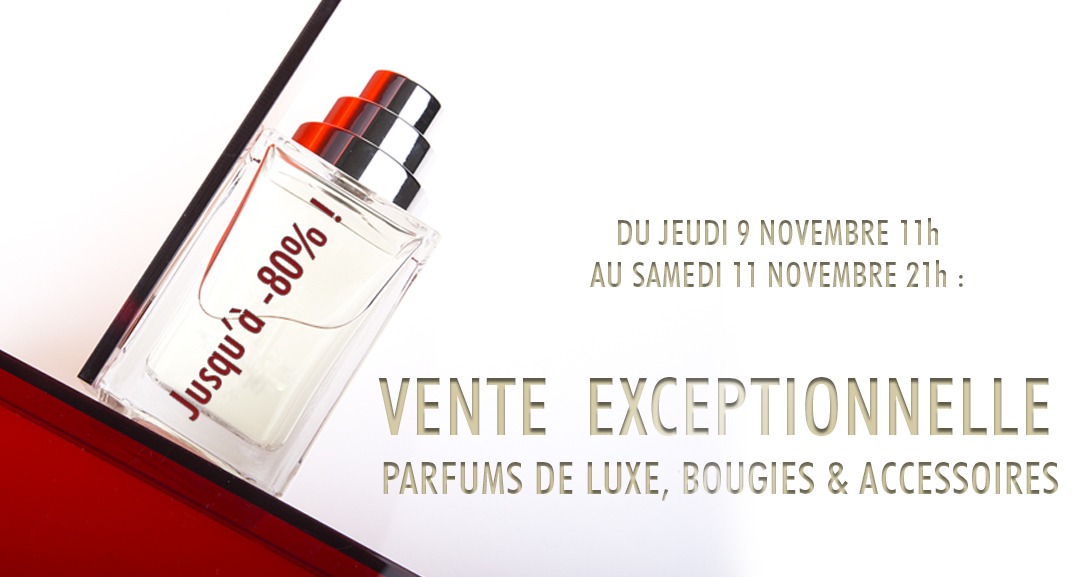 vente exceptionelle parfums de luxe