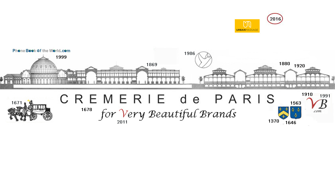 Logo Urban Massage in the history of the Cremerie de Paris