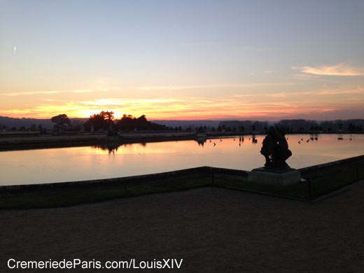 Coucher du soleil  Versailles