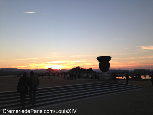 Coucher du soleil  Versailles
