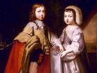 Le jeune roi Louis XIV et son frère le Prince Philippe