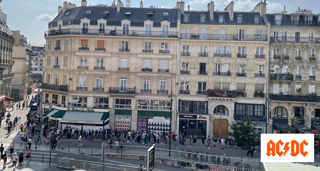 file d'attente rue des Halles
