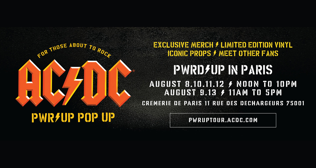 Pop Up Store AC DC à la Cremerie de Paris
