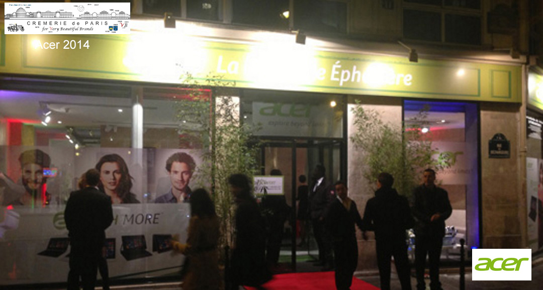 Pop Up Store Acer & Microsoft at the Cremerie de Paris
