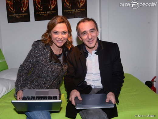 Elie Semoun et Sandrine Quétier