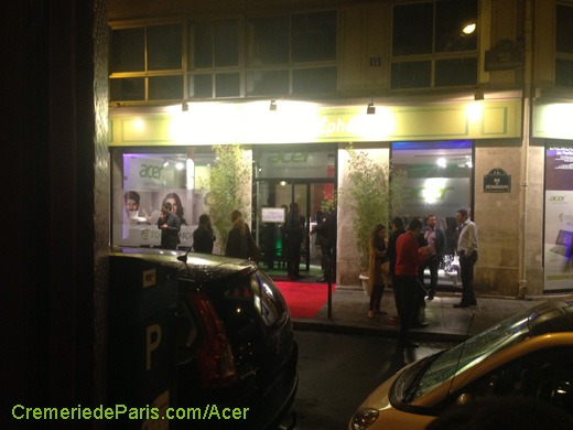 vue sur la Acer Pop Up Store