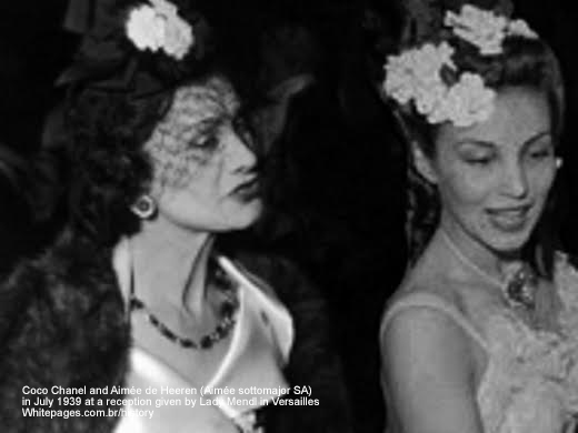Aimee de Heeren et Coco Chanel en 1939