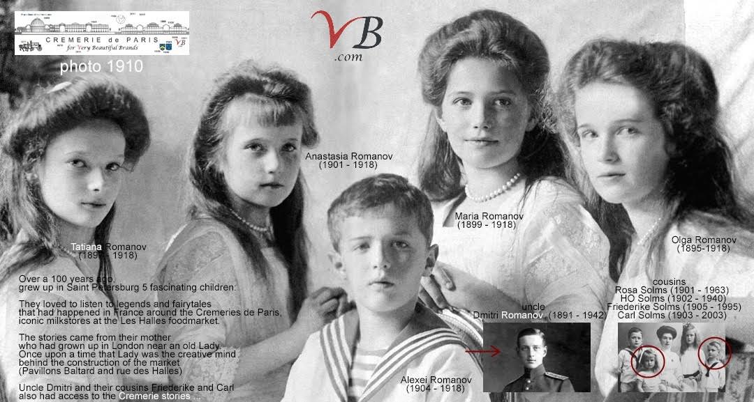 La Tsarine avec ses enfants Anastasia, Alexei et Maria