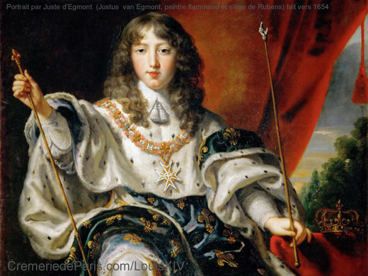 Portrait de Louis XIV par Juste D'Egmont