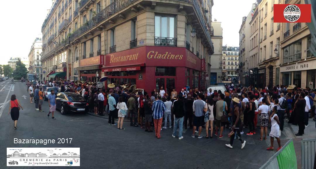 vue sur les Cremeries de Paris en look Bazarapagne
