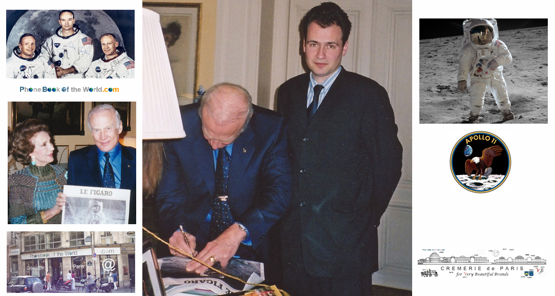 Buzz Aldrin with Ben Solms, Cremerie de Paris
