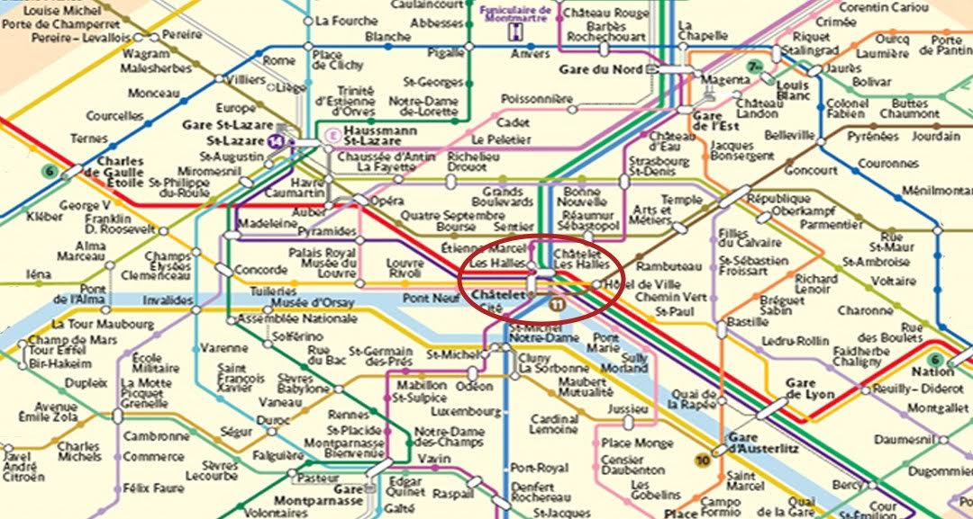 plan Metro RER Paris