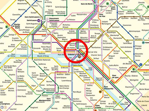 plan du metro de Paris