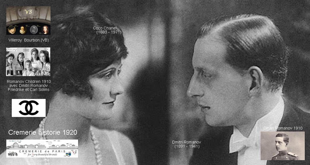 Dmitri Romanov avec Coco Chanel en 1920