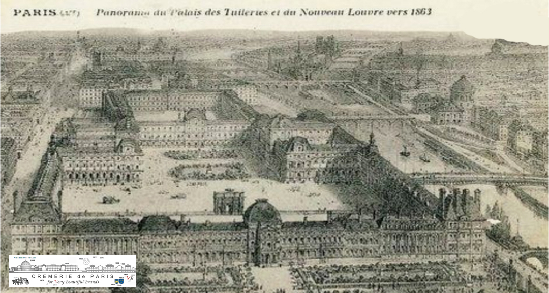 Palais des Tuileries et nouveau Louvre