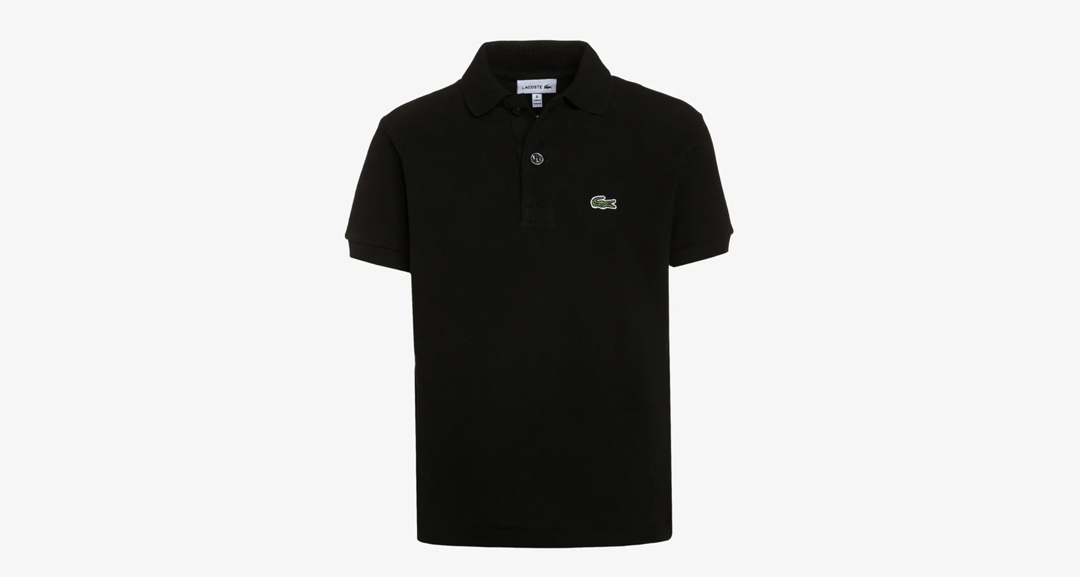 black Lacoste Polo shirt