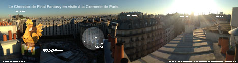 Le Chocobo sur les toits de Paris
