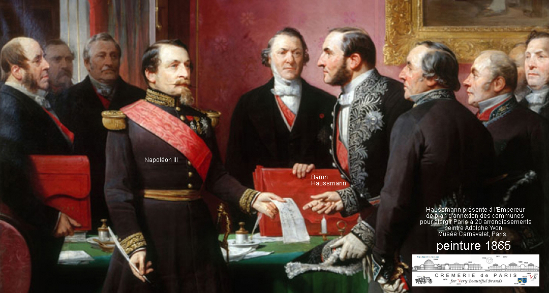 Napoleon III avec Georges Eugene Haussmann