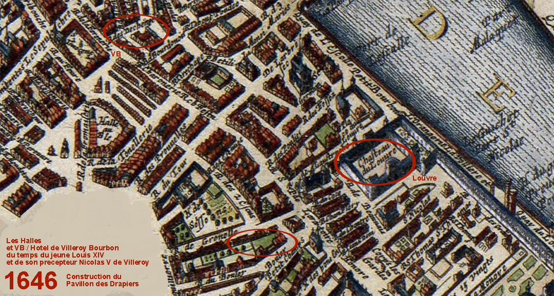 plan des Halles 1657