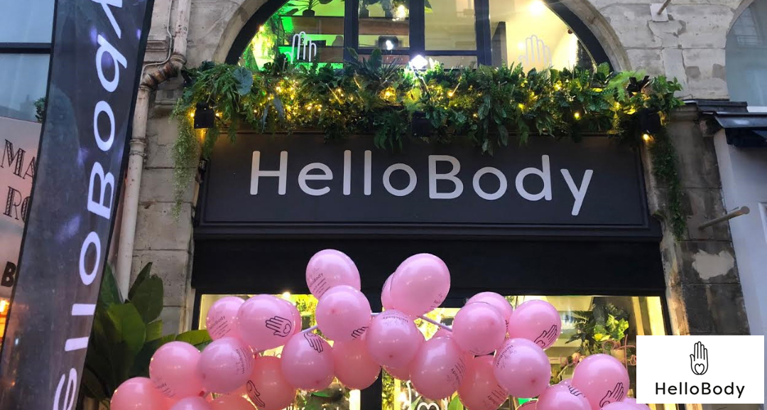 HelloBody Pop Up Store façade at Cremerie de Paris N°6