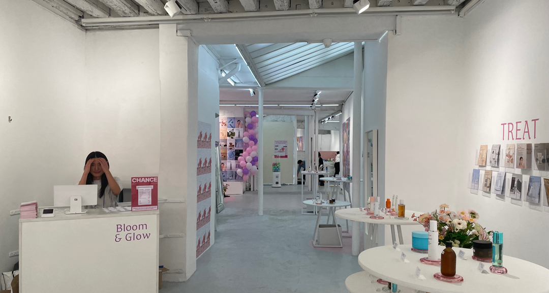 vue des le Pop Up Store de Beauté