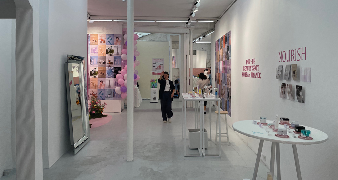 vue sur le Pop Up Korea Beaute