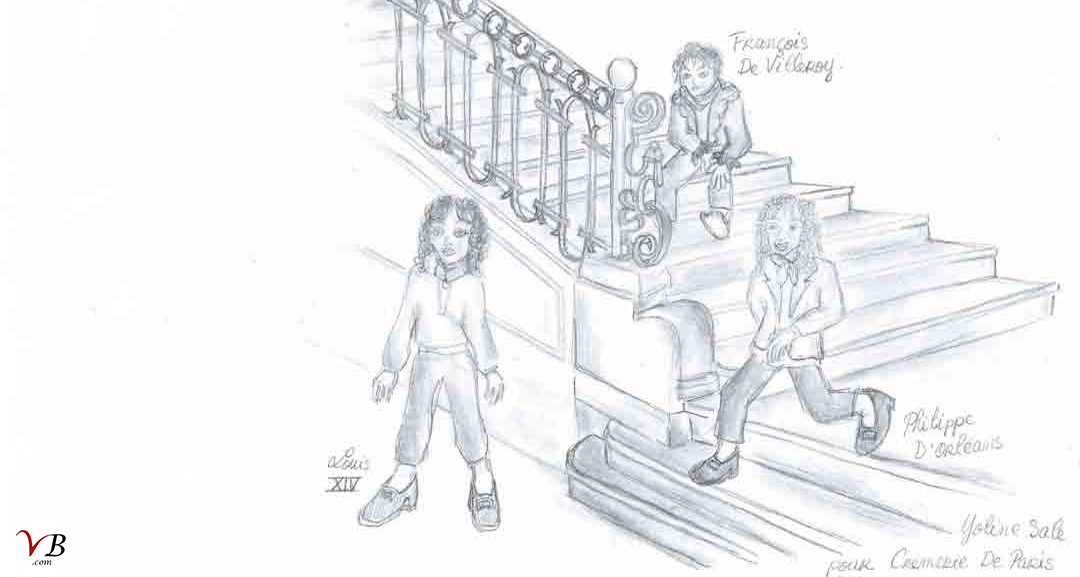 Louis XIV enfant, escalier Cremerie de Paris