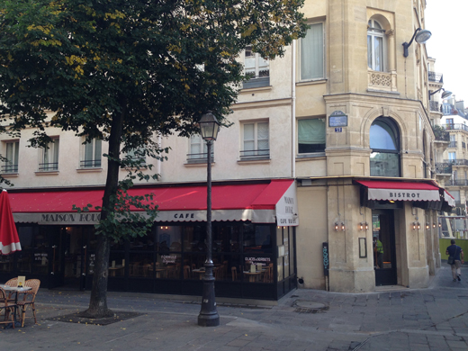 Pop Up Cafe Maison Rouge c�t� rue des Innocents