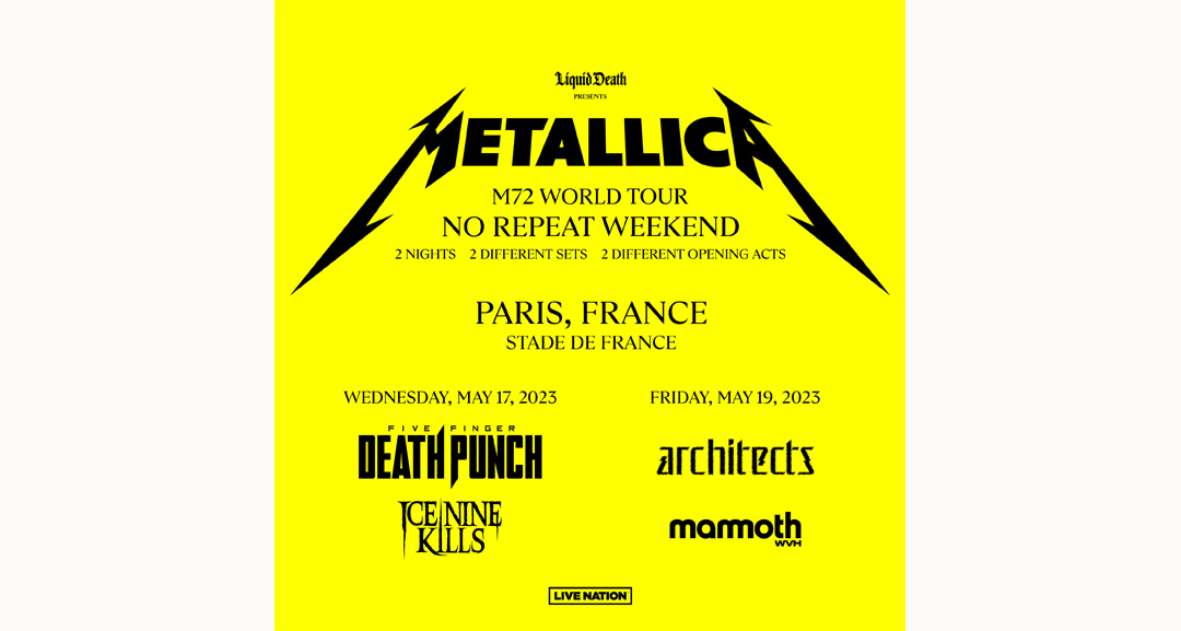 Metallica Concert au Stade de France