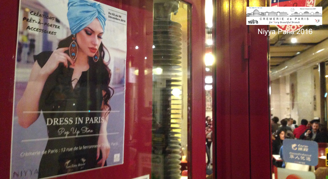 Affiche Niyya Paris au Restaurant Gladines (Cremerie N°3)