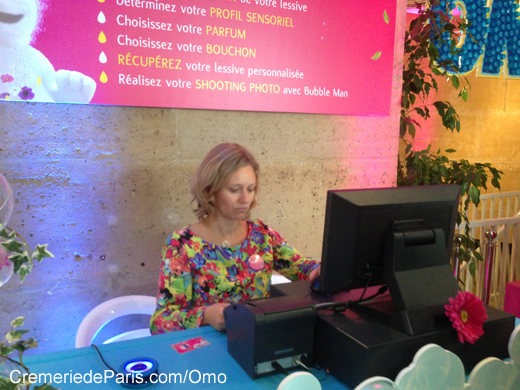 la caisse de la Boutique Omo