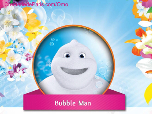 Bubblemen, la masquotte d'Omo