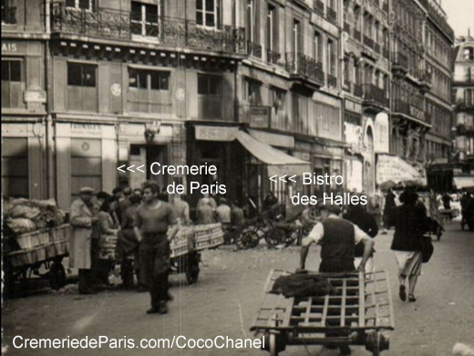 photo Cremerie de Paris et Bistro des Halles vers 1920
