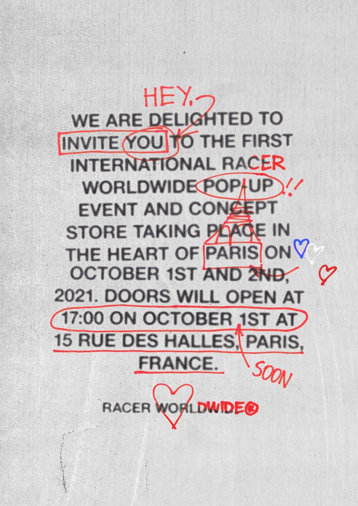 flyer Racer Pop Up Store