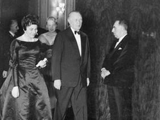 Princess Soraya et Konrad Adenauer