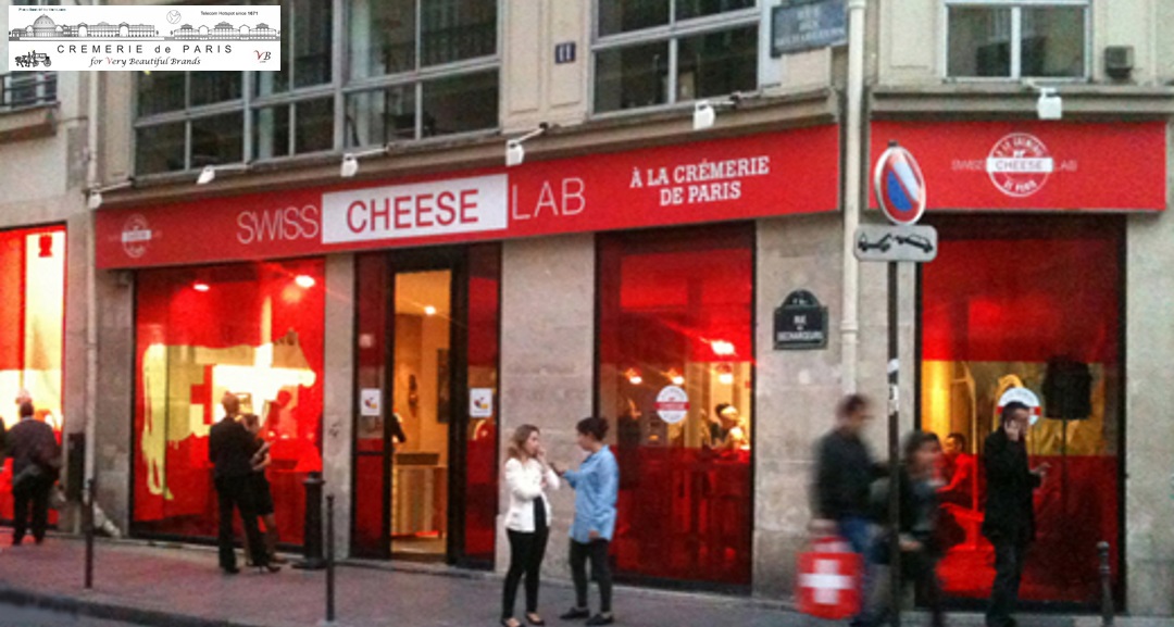Pop Up Store Swiss Cheese Lab at the Cremerie de Paris