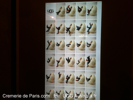 Photos UGG dans la vitrine de la Cremerie