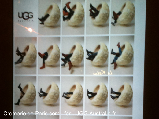 Photos UGG dans la vitrine de la Cremerie