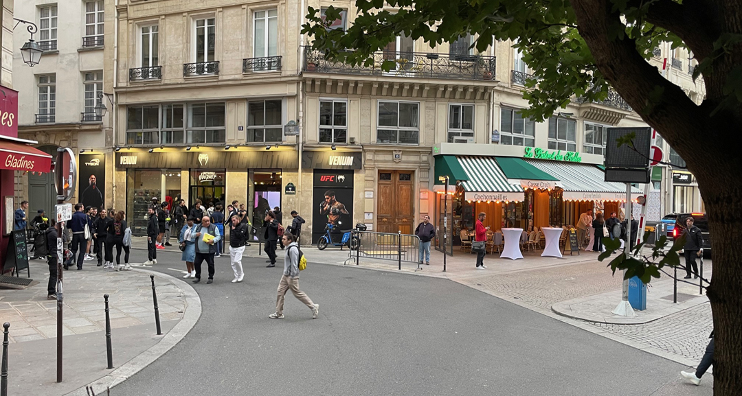Vue sur le Venum Pop Up Store