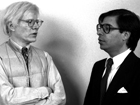 Andy Warhol avec son assistant Bob Colacello