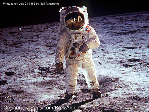 Buzz Aldrin on the moon, July 21 1969, photo by Neil Armstrong