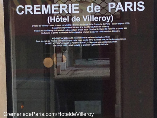 Hotel de Villeroy et Cremerie de Paris