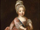 Louis XV, enfant, 1712, sucesseur et arrière petit fils de Louis XIV, peinture par Pierre Gobert Louis XV enfant